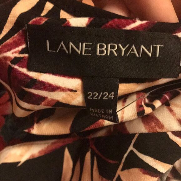 Lane Bryant women’s plus size sleeveless summer leaf short dress NWT - Picture 2 of 9